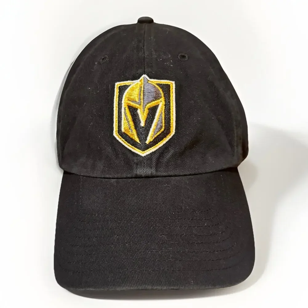 Vegas Golden Knights Hat 47 Brand Black Strapback NHL Hockey Cap OSFA